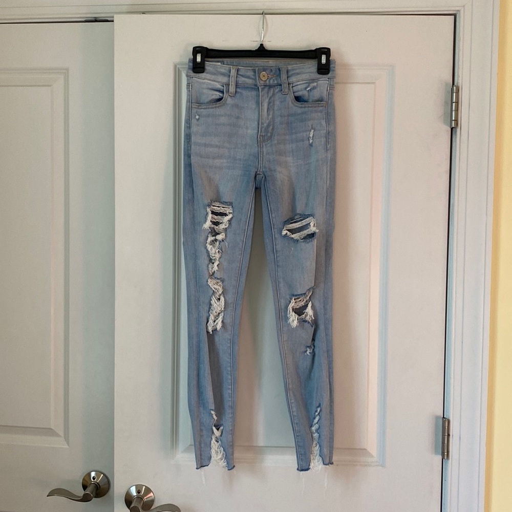 AE Next Level Stretch High Rise Crop Jeggings